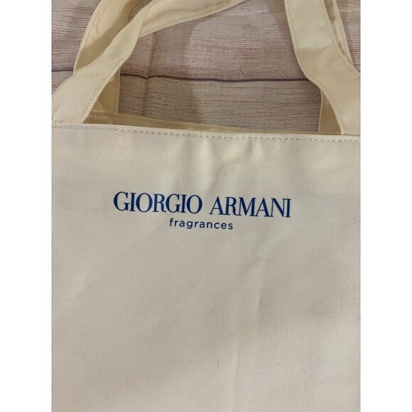 Georgio Armani Frangrance Women's Beige Tote Carry Bag - OS - Picture 7 of 11